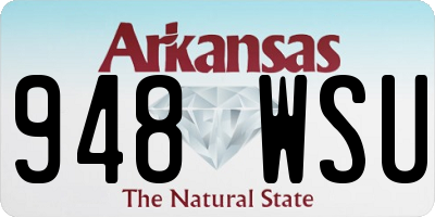AR license plate 948WSU