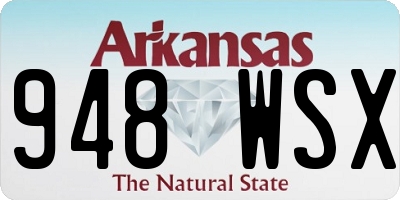 AR license plate 948WSX