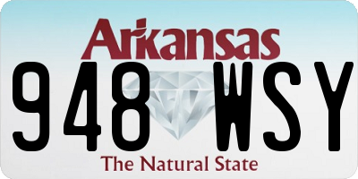 AR license plate 948WSY