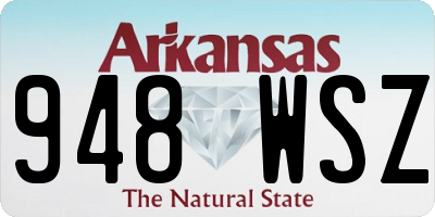 AR license plate 948WSZ