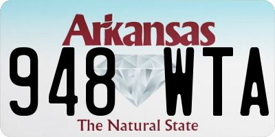 AR license plate 948WTA