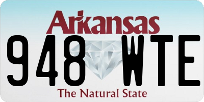 AR license plate 948WTE