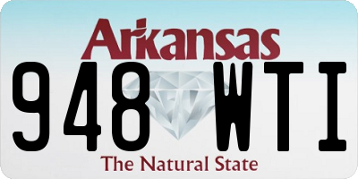 AR license plate 948WTI