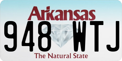 AR license plate 948WTJ