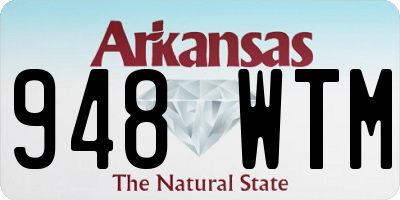 AR license plate 948WTM