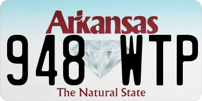 AR license plate 948WTP