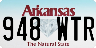 AR license plate 948WTR