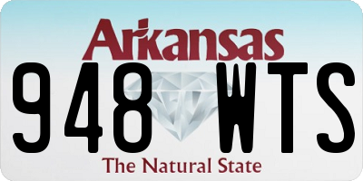 AR license plate 948WTS