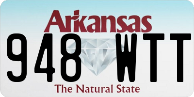 AR license plate 948WTT