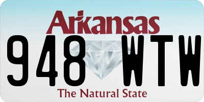 AR license plate 948WTW