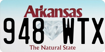 AR license plate 948WTX