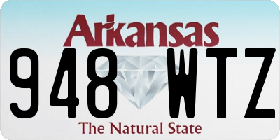 AR license plate 948WTZ