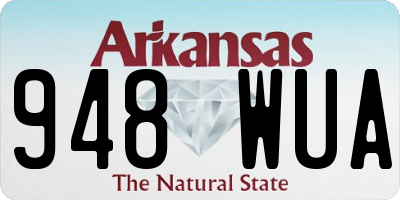 AR license plate 948WUA