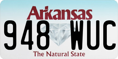 AR license plate 948WUC