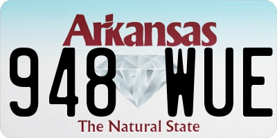 AR license plate 948WUE