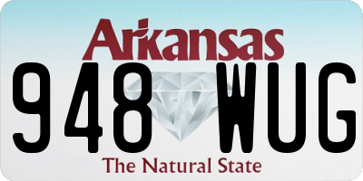 AR license plate 948WUG