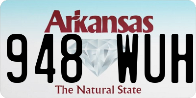 AR license plate 948WUH