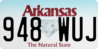 AR license plate 948WUJ