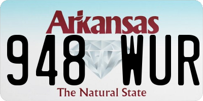 AR license plate 948WUR