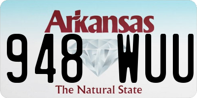 AR license plate 948WUU