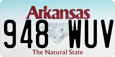 AR license plate 948WUV