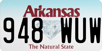 AR license plate 948WUW
