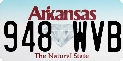 AR license plate 948WVB