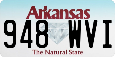 AR license plate 948WVI