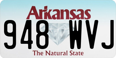 AR license plate 948WVJ