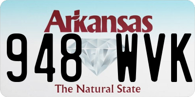AR license plate 948WVK