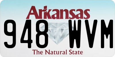 AR license plate 948WVM