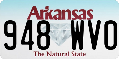 AR license plate 948WVO