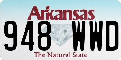 AR license plate 948WWD