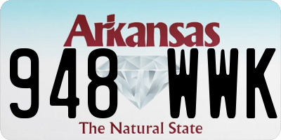 AR license plate 948WWK