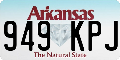 AR license plate 949KPJ