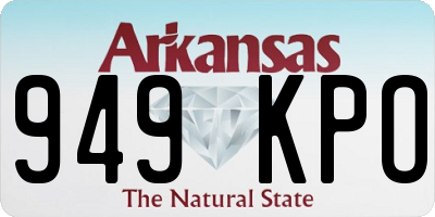 AR license plate 949KPO