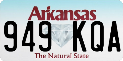 AR license plate 949KQA