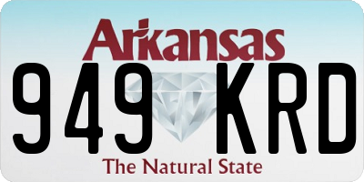 AR license plate 949KRD