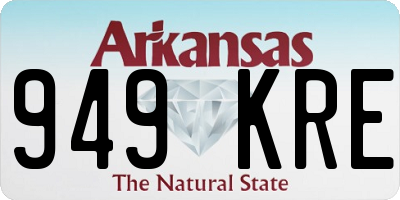 AR license plate 949KRE