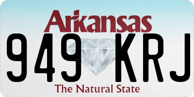 AR license plate 949KRJ