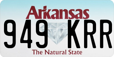 AR license plate 949KRR