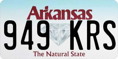 AR license plate 949KRS