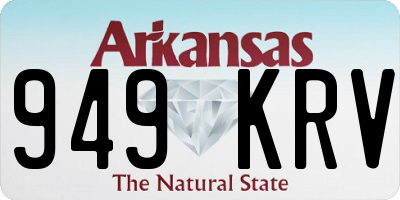 AR license plate 949KRV