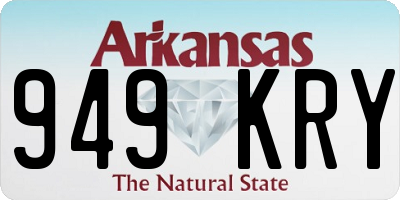 AR license plate 949KRY