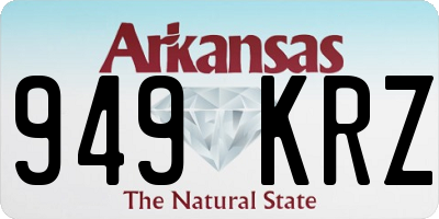 AR license plate 949KRZ