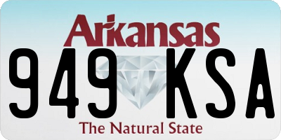 AR license plate 949KSA