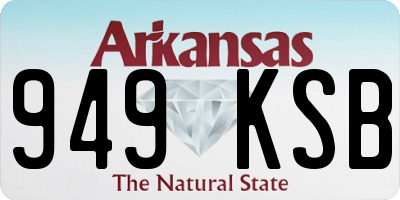 AR license plate 949KSB