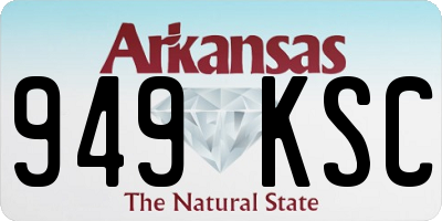 AR license plate 949KSC