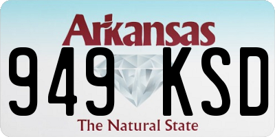 AR license plate 949KSD