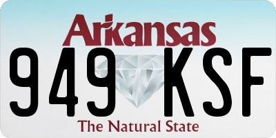 AR license plate 949KSF